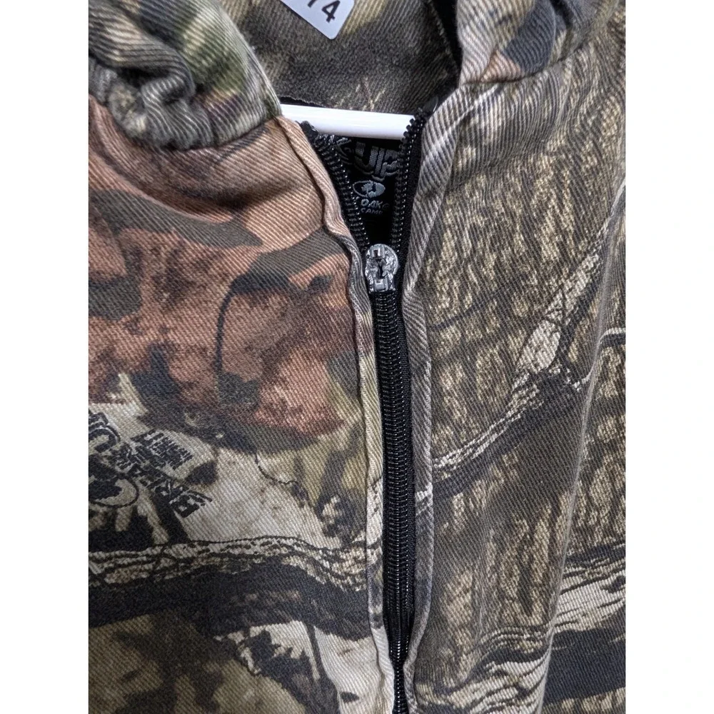 Mossy Oak Break-Up Infinity Camo Hooded Jacket Mens XL Full Zip Hunting Coat